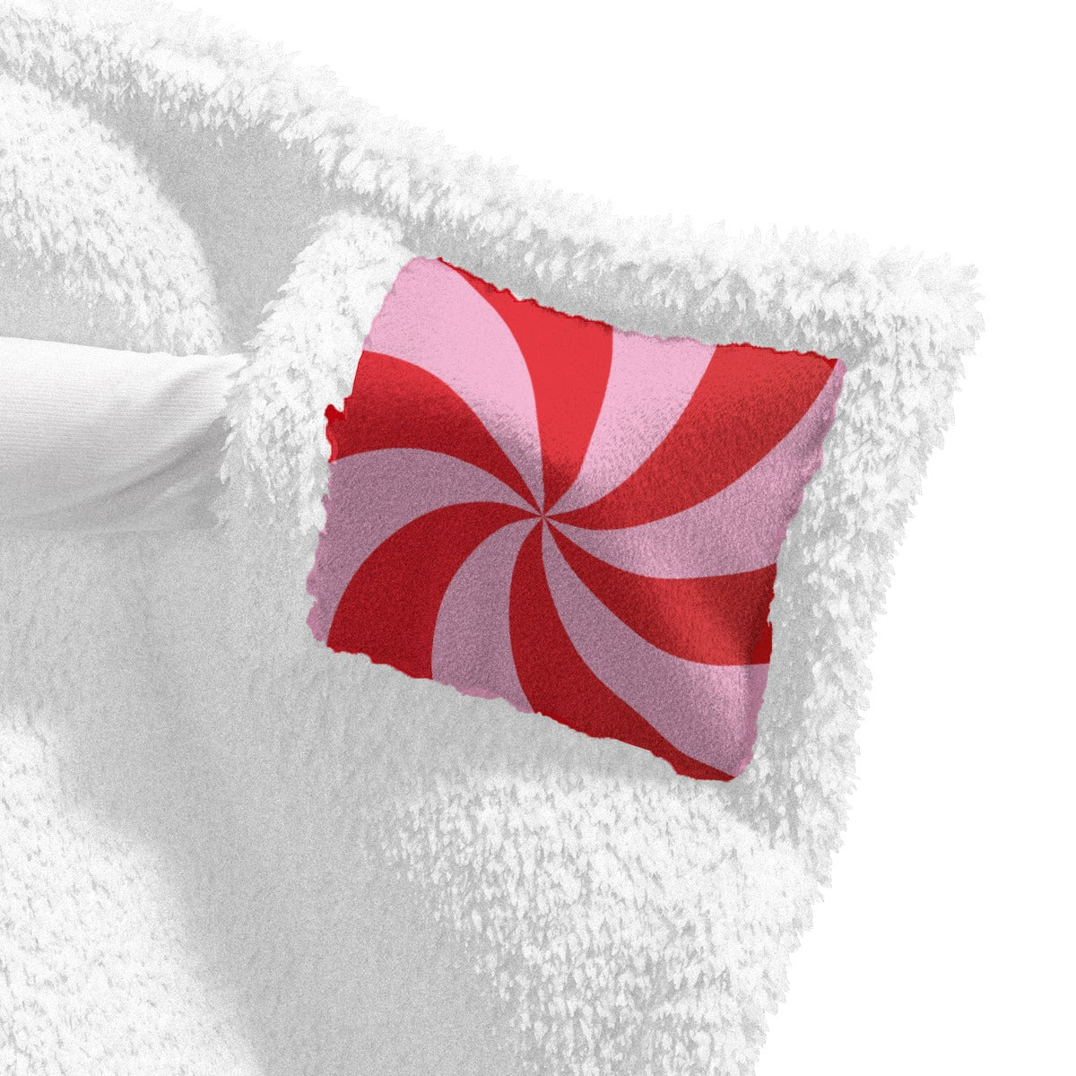 Santa Candy Unisex Wearable Hooded Blanket