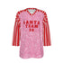 Pink and red sports jersey with &