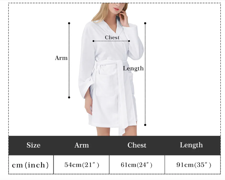 Dream Team Women Short Bathrobe