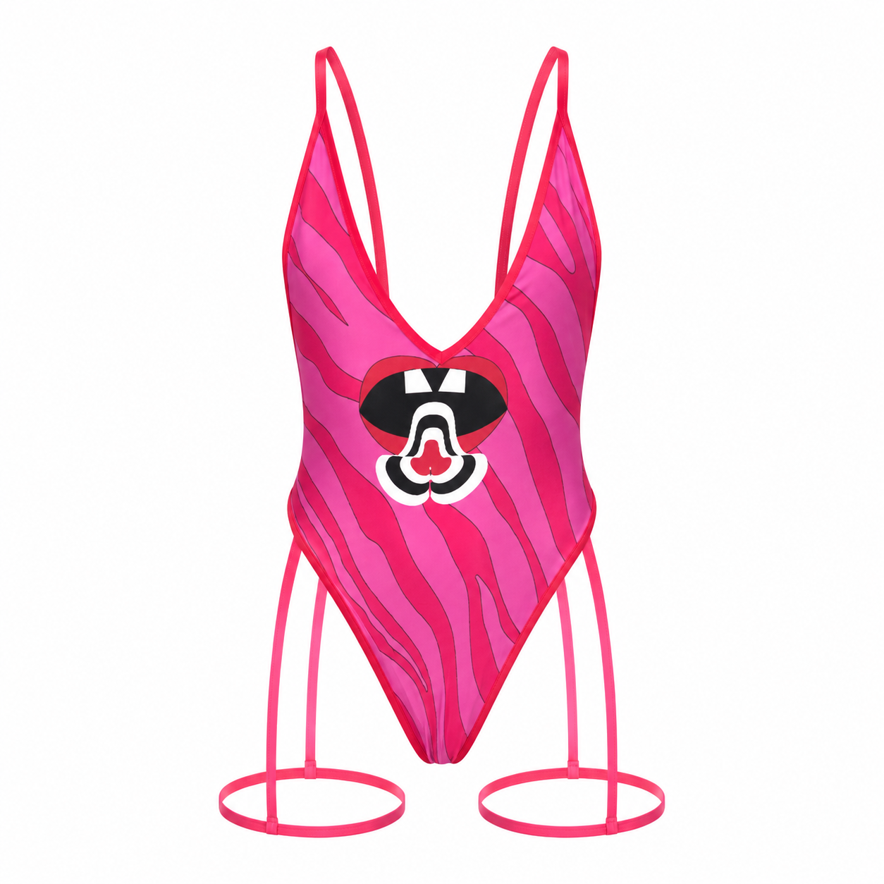 Wildy Lip Women's Tie One-Piece Bodysuit-Swimsuit