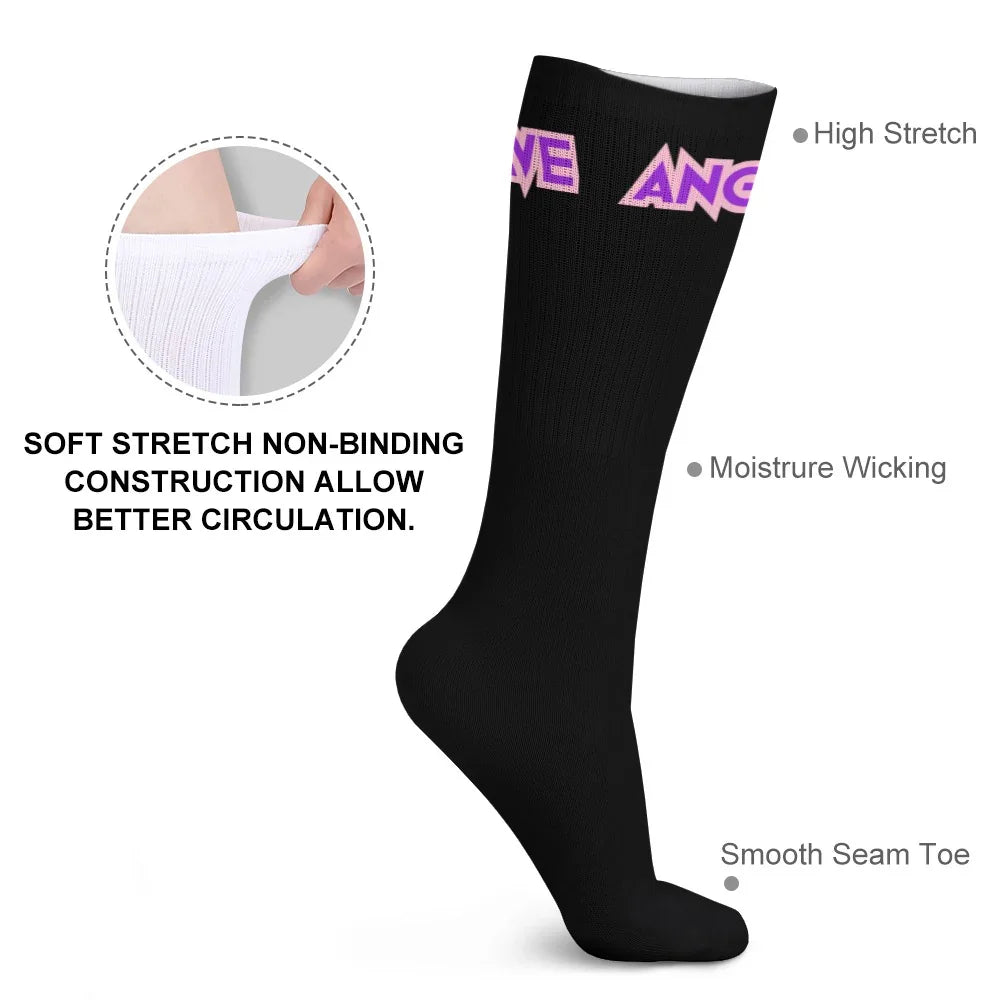 Rave Angel Unisex Breathable Stockings Black