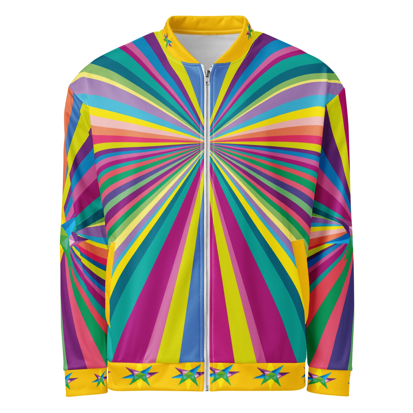 Multi Star Unisex Bomber Jacket