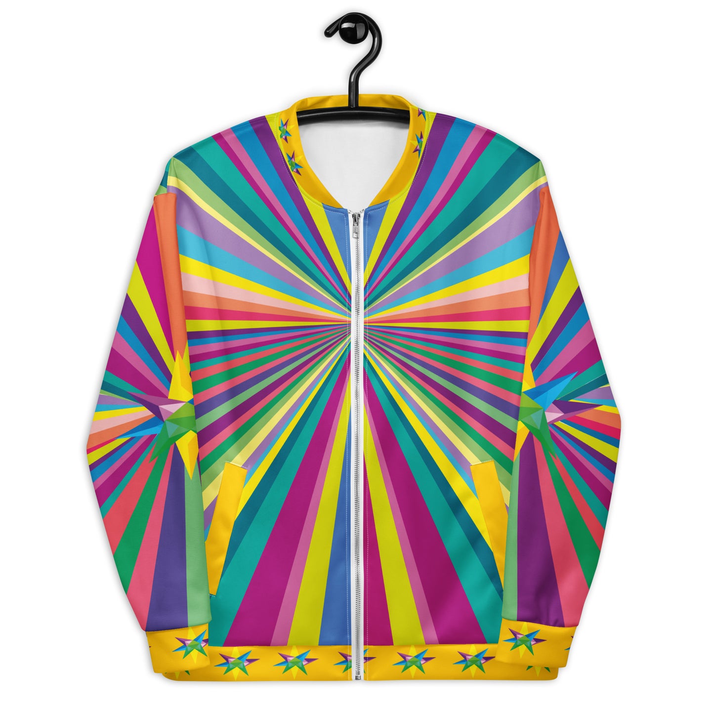 Multi Star Unisex Bomber Jacket