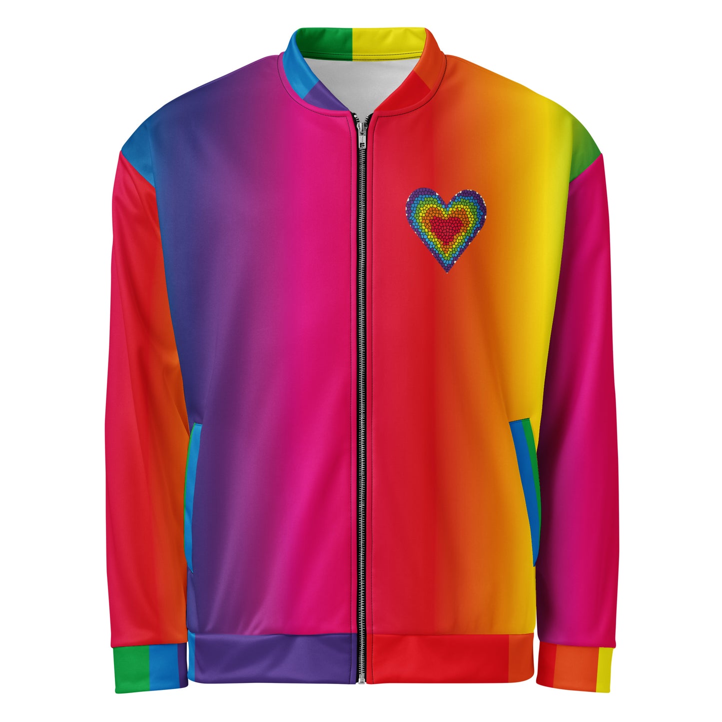 Rainbow Love Unisex Bomber Jacket