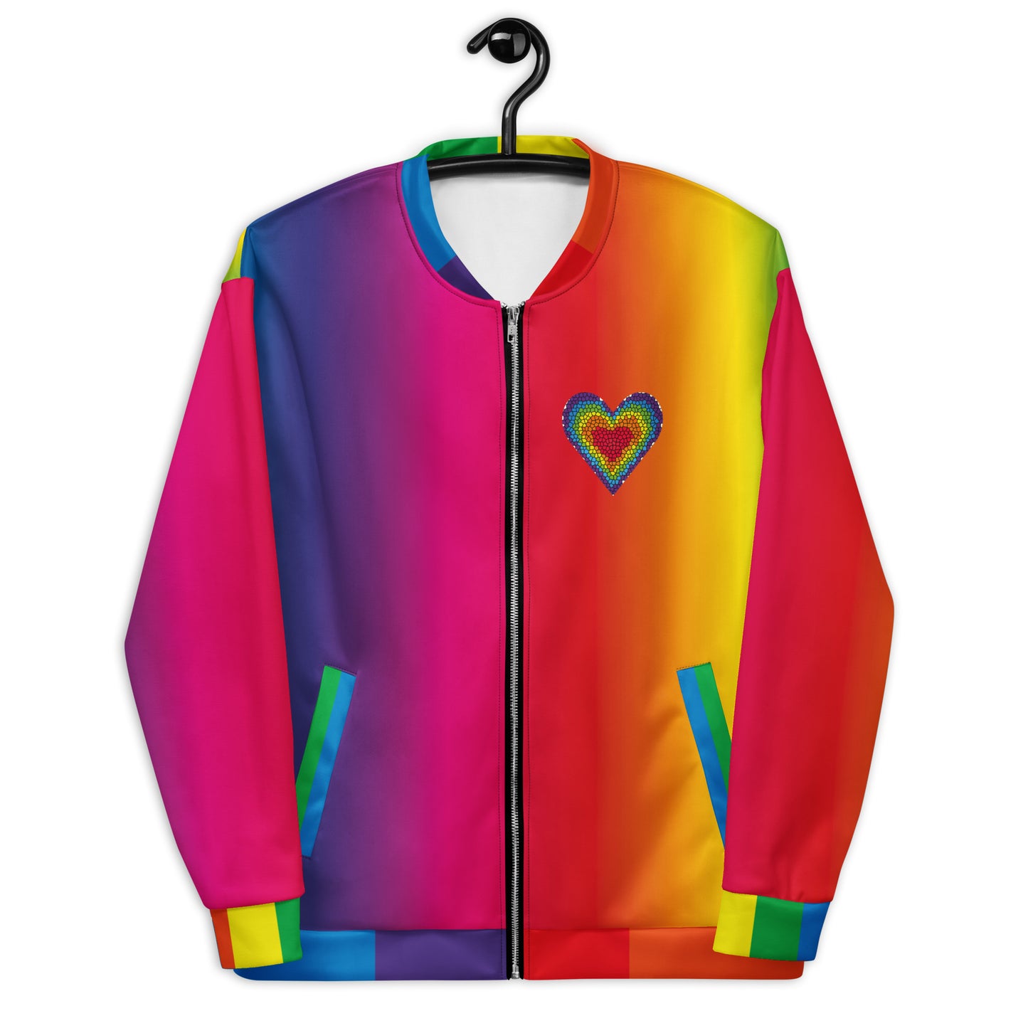 Rainbow Love Unisex Bomber Jacket