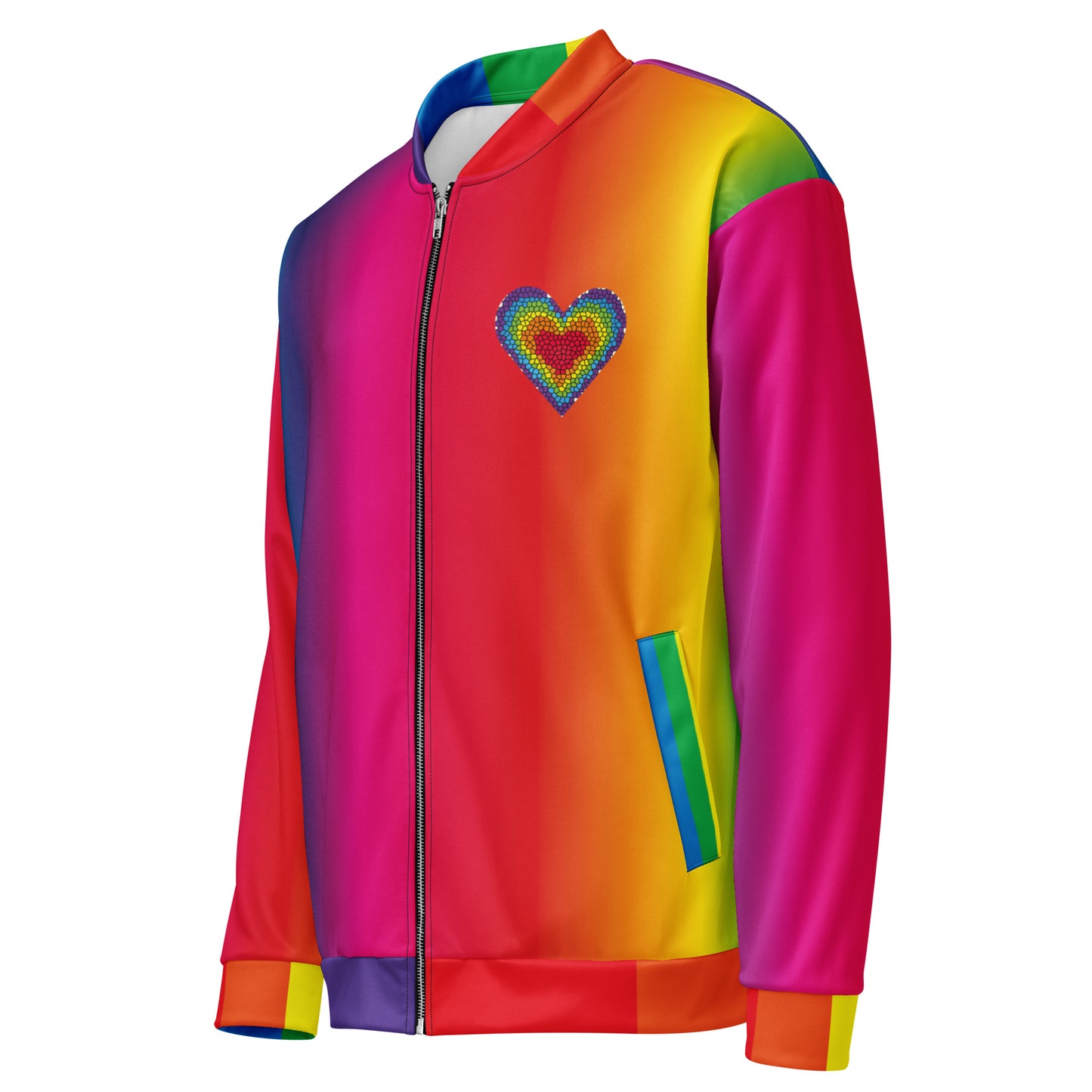 Rainbow Love Unisex Bomber Jacket