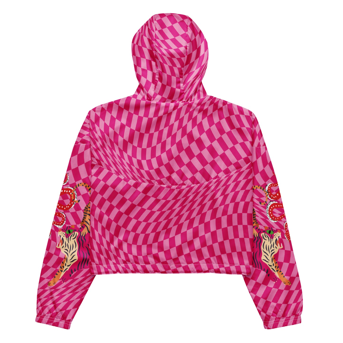 Tiger Pink Women’s Cropped Windbreaker & Track Pants Set