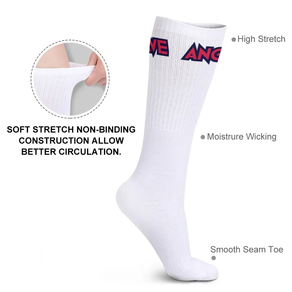 Rave Angel Unisex Breathable Stockings White