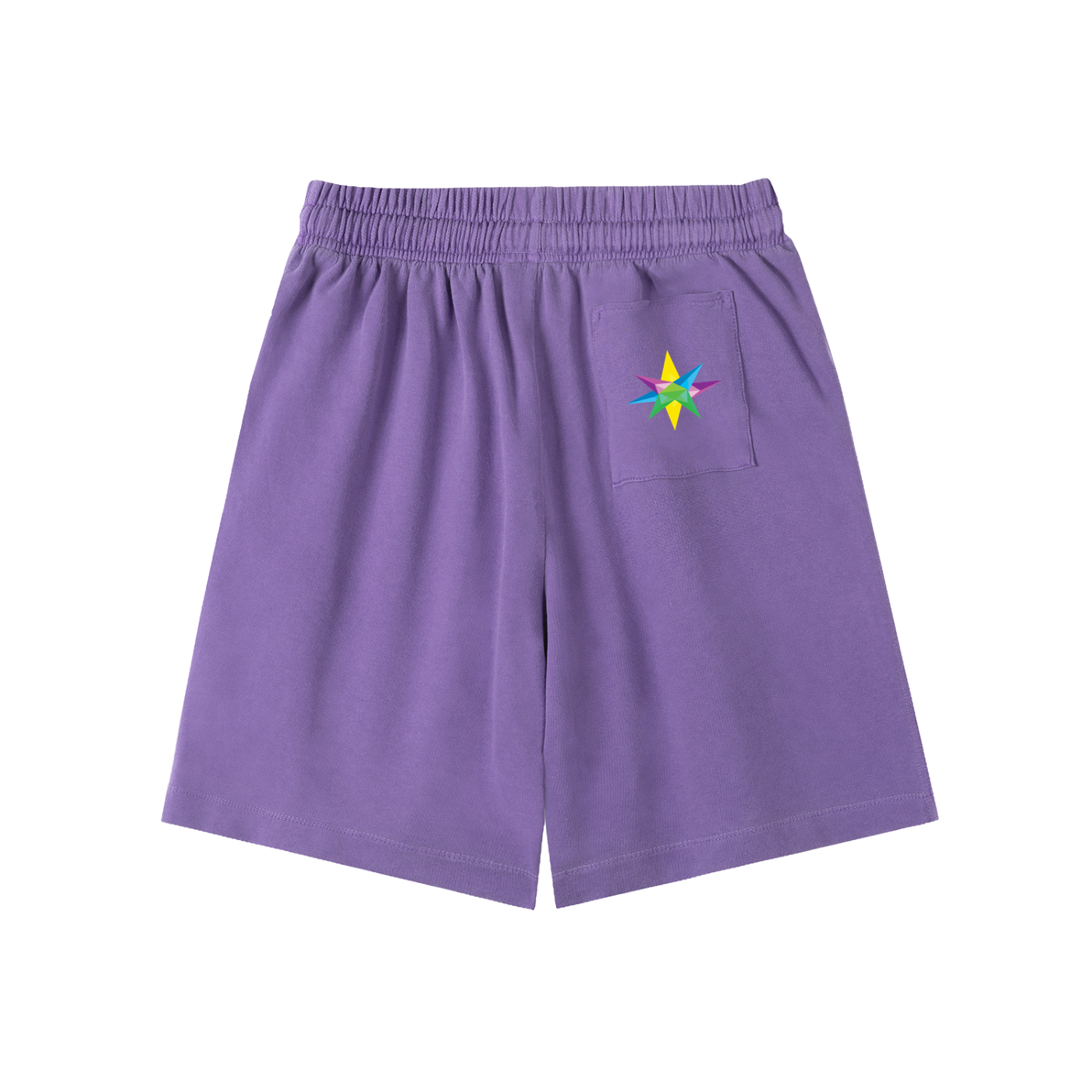 Multi Star Unisex Vintage Wash Cotton Shorts