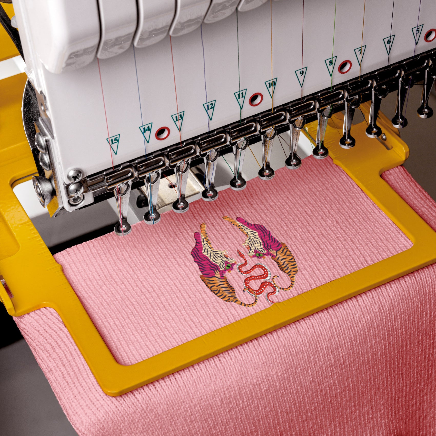 Tiger Baby Pink Cuffed Beanie