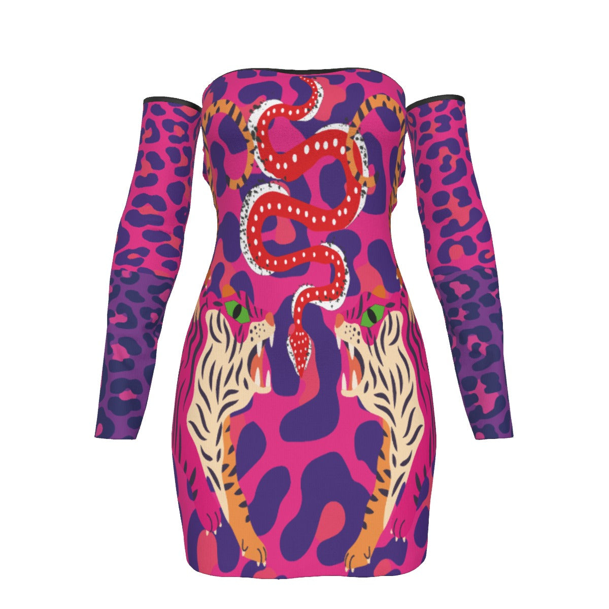 Tiger Balm Women's Off-shoulder Back Lace-up Dress