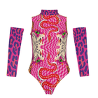 Tiger Balm Sleeveless Bodysuit With Gloves