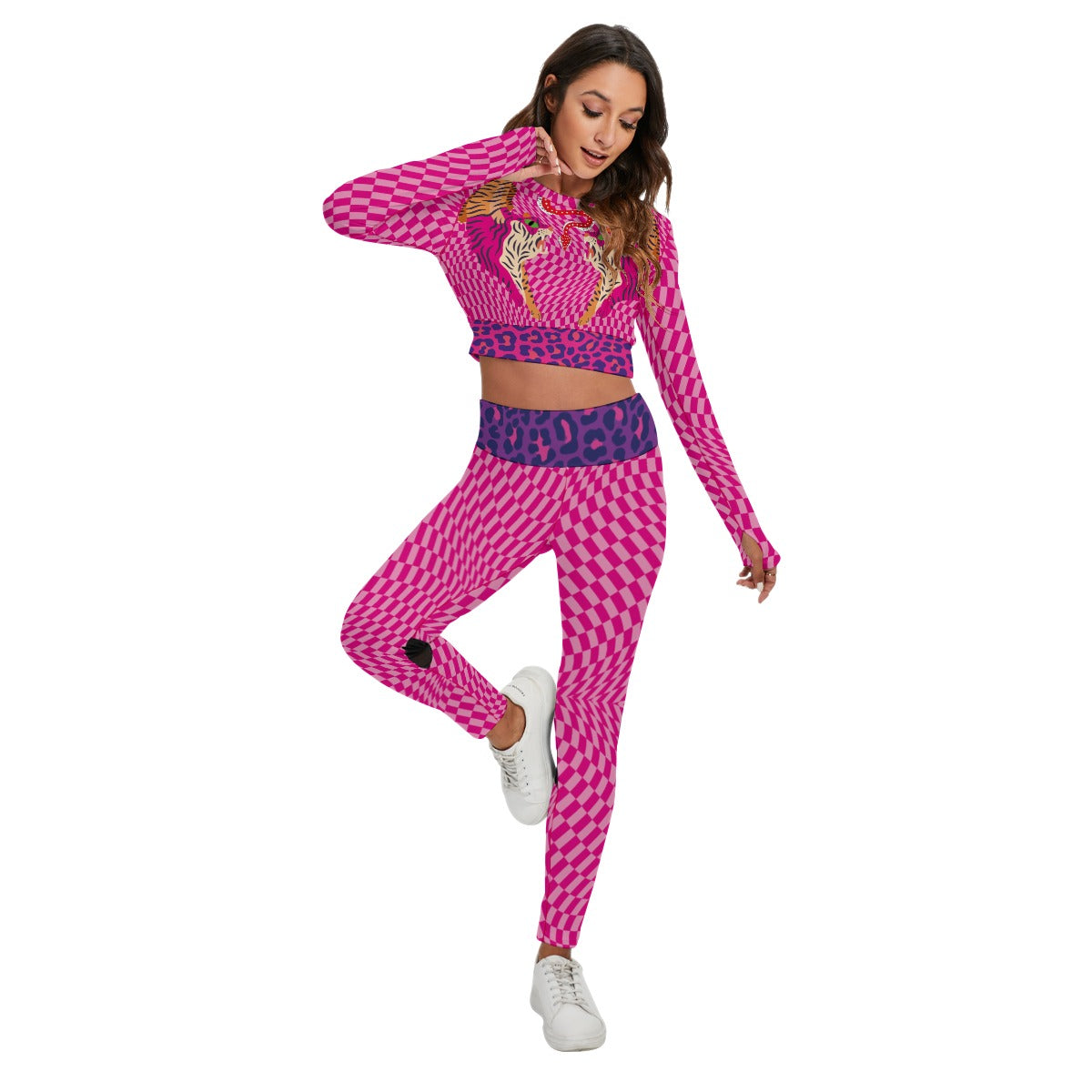 Tiger Balm Women's Sport Set With Backless Top And Leggings