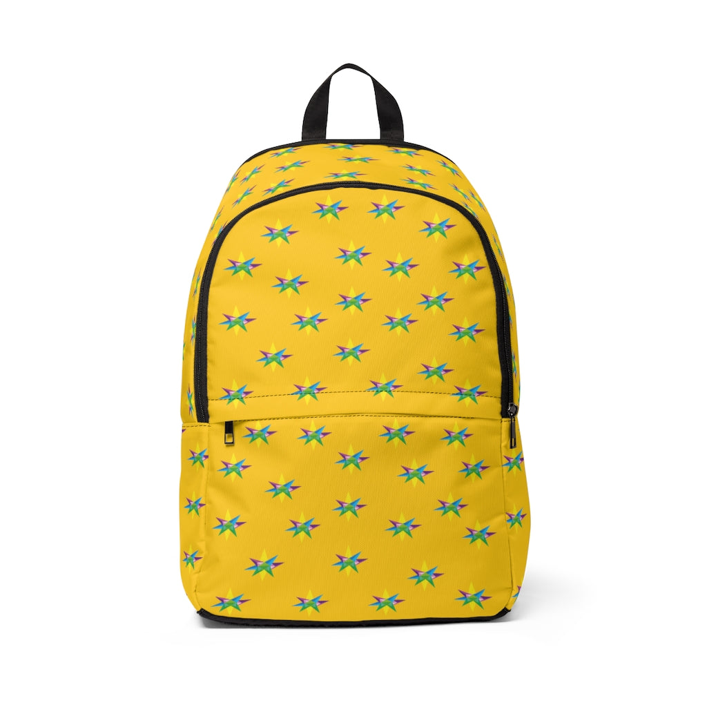 Multi Star Unisex Fabric Backpack