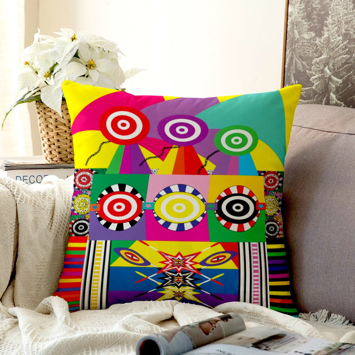 Festival Area Couch Pillowcase