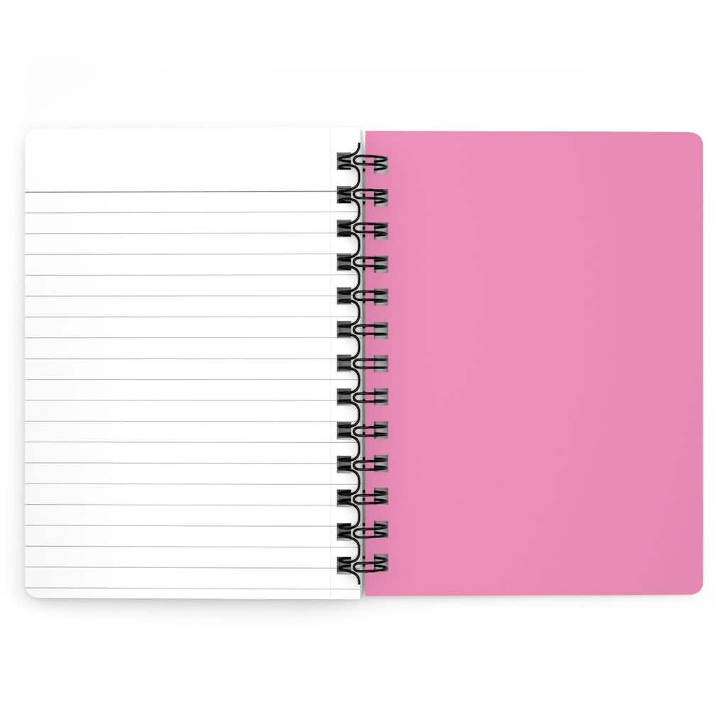 Happy Life Pink Spiral Bound Journal