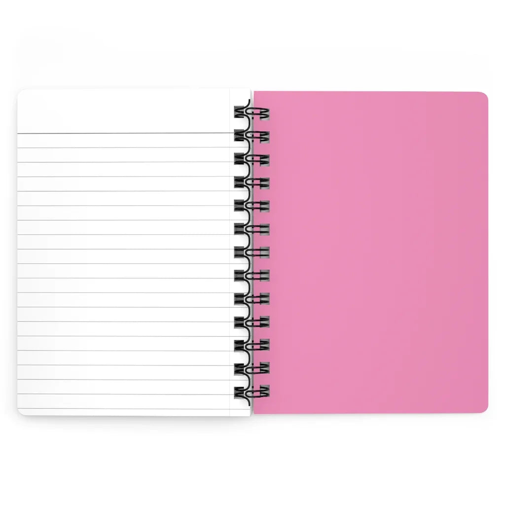 Happy Life Pink Spiral Bound Journal