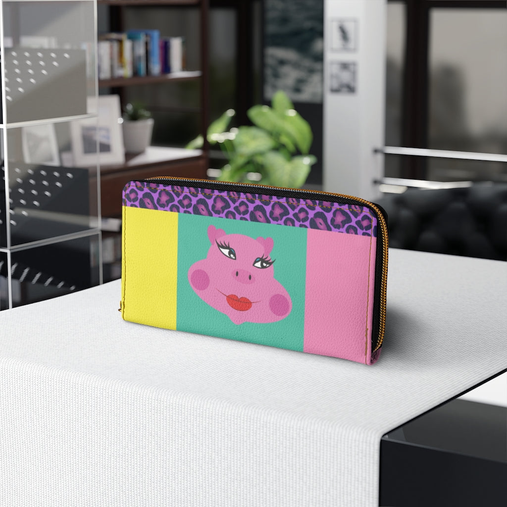 Piggy Zipper Wallet