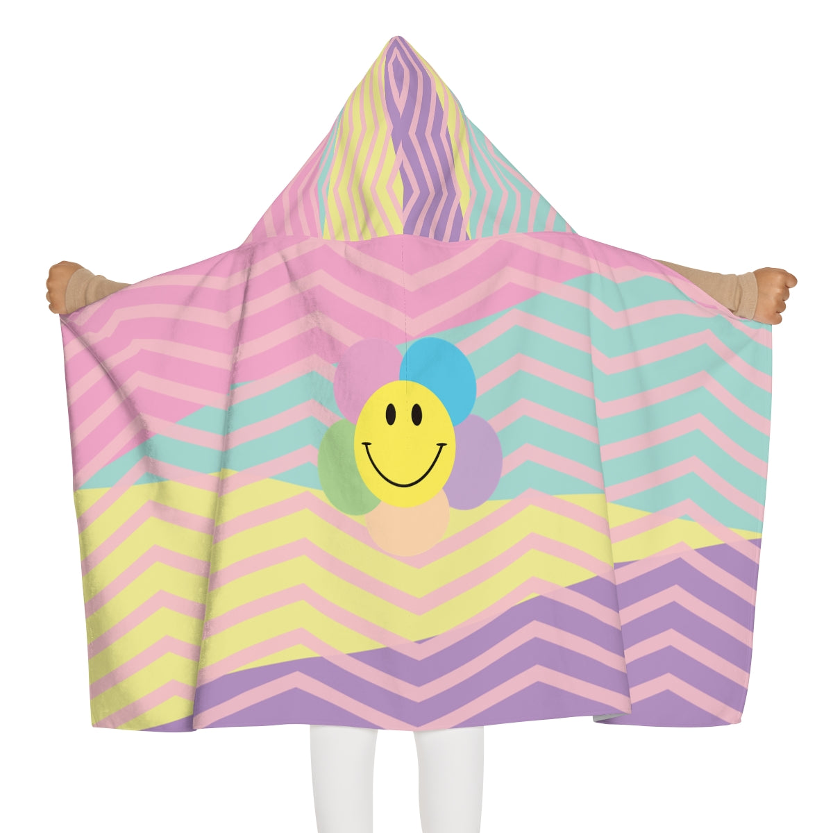 Pastel Smile Youth Hooded Towel