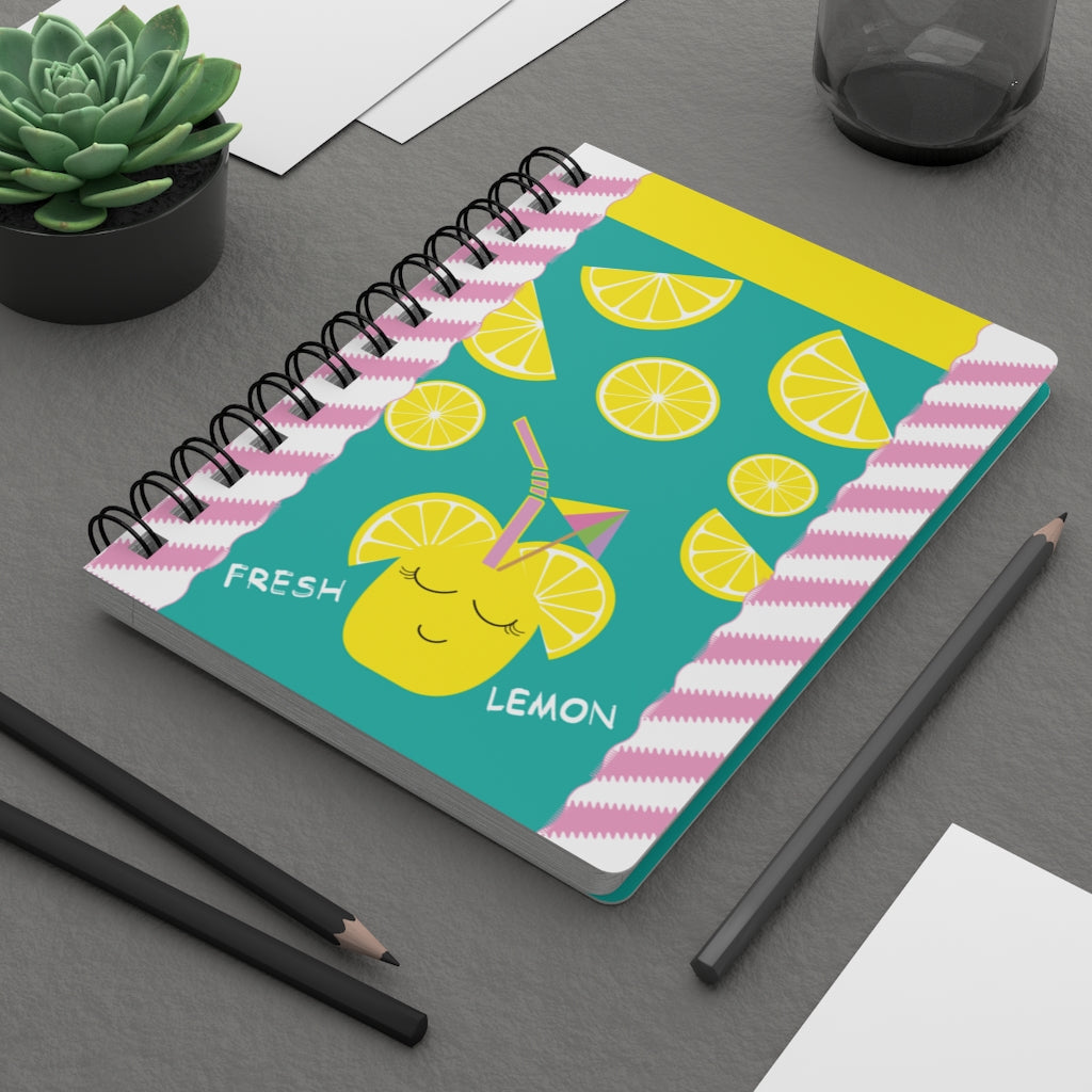 Lemon Spiral Bound Journal