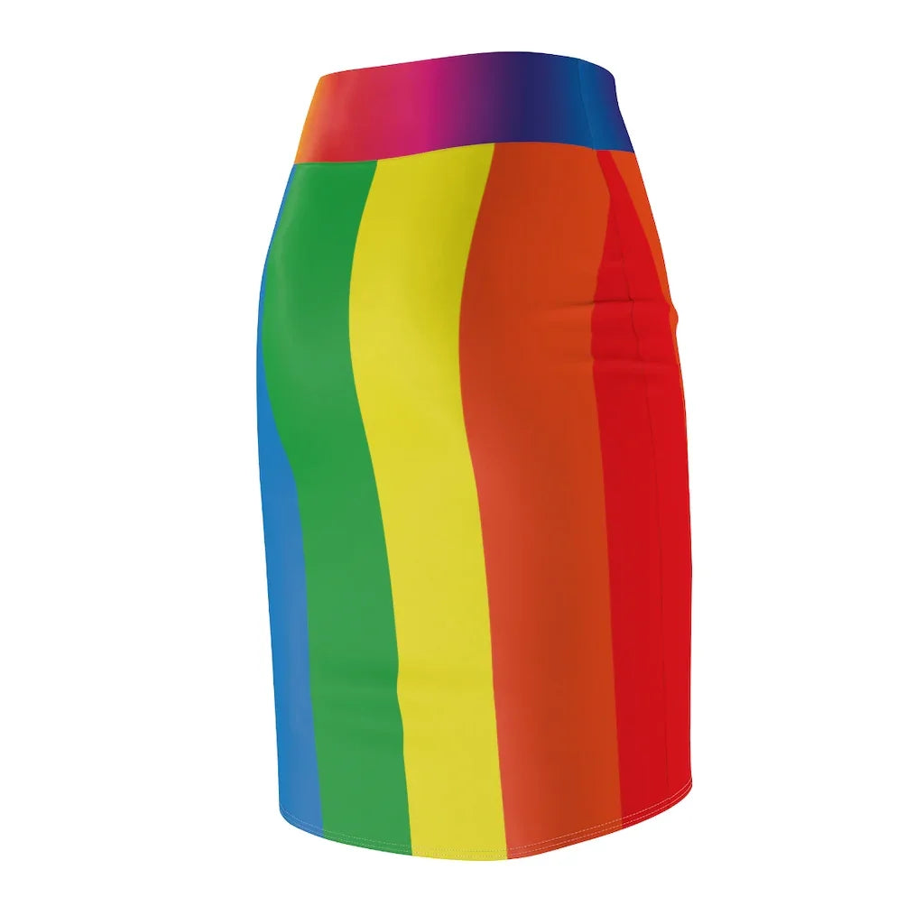 Rainbow Love Women Pencil Skirt