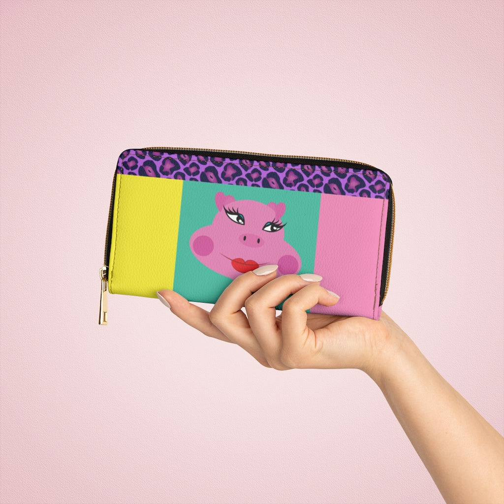 Piggy Zipper Wallet