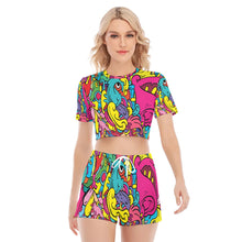 Load image into Gallery viewer, Ocean / O-neck T-shirt Shorts Suit
