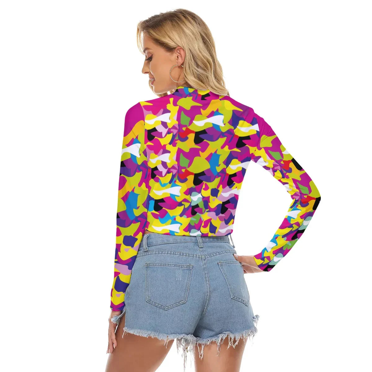 Life Soldier / Hollow Chest Tight Crop Top