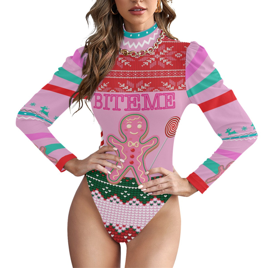 Cookie Pink Bodysuit for Christmas