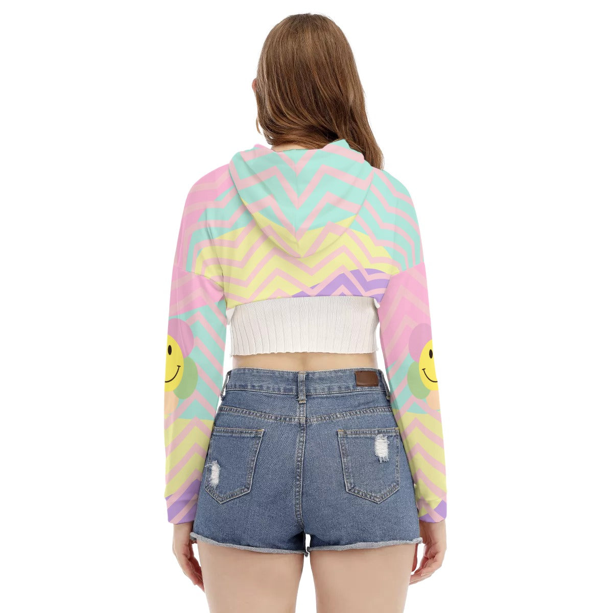 Pastel Smile / Smock Short Hoodie