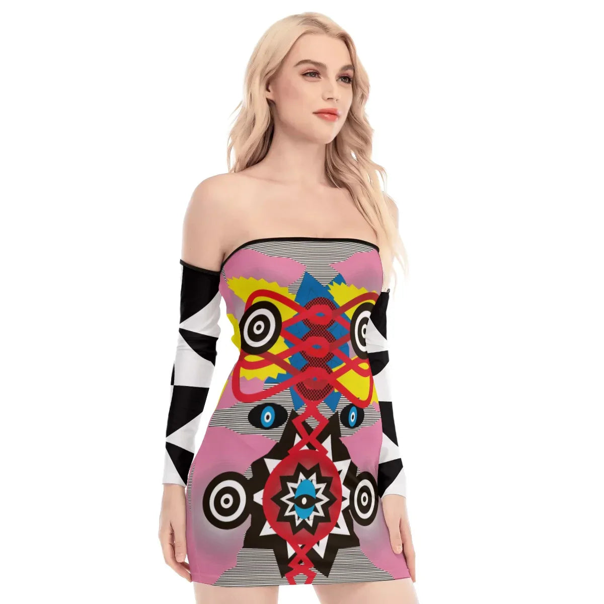 Love Equation / Off-shoulder Back Lace-up Dress