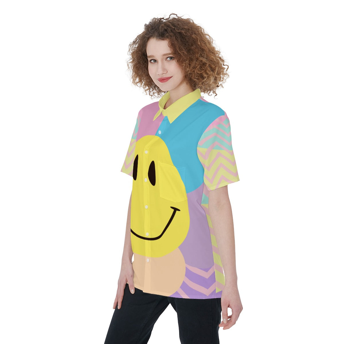 Pastel Smile / Short Sleeve Shirt