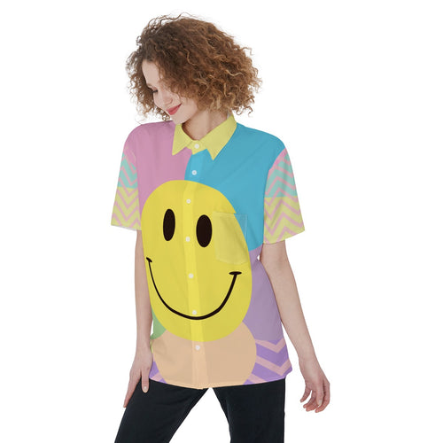Pastel Smile / Short Sleeve Shirt