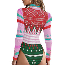 Load image into Gallery viewer, Cookie Pink Bodysuit for Christmas
