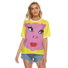 Load image into Gallery viewer, Piggy / T-shirt With Ribbed
