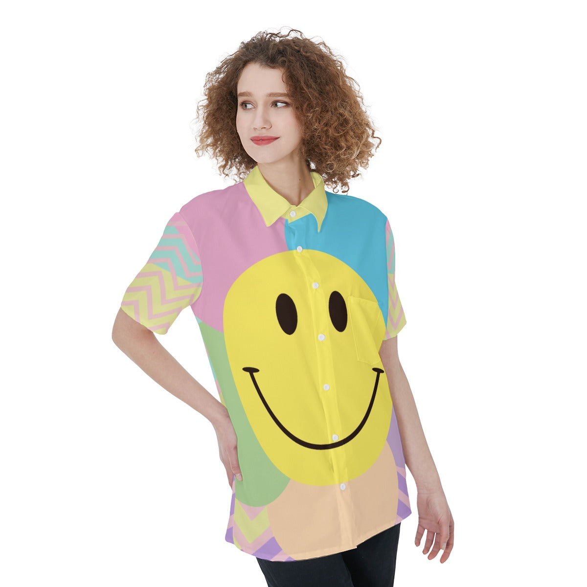 Pastel Smile / Short Sleeve Shirt