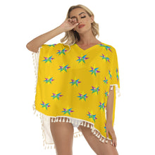 Load image into Gallery viewer, Star / Square Fringed Shawl
