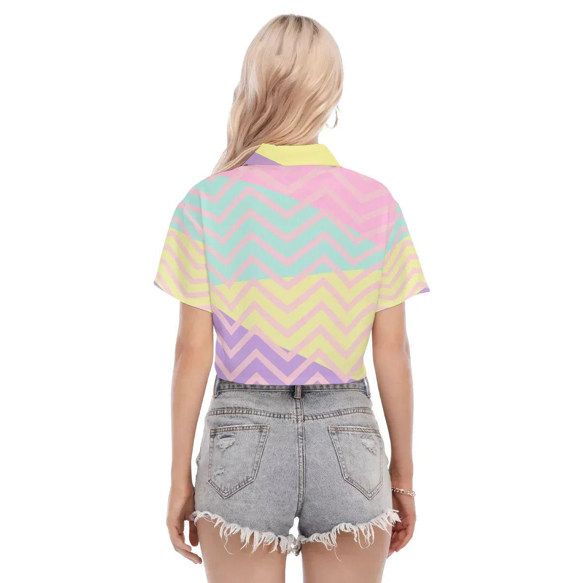 Pastel Smile /  Cropped Blouse