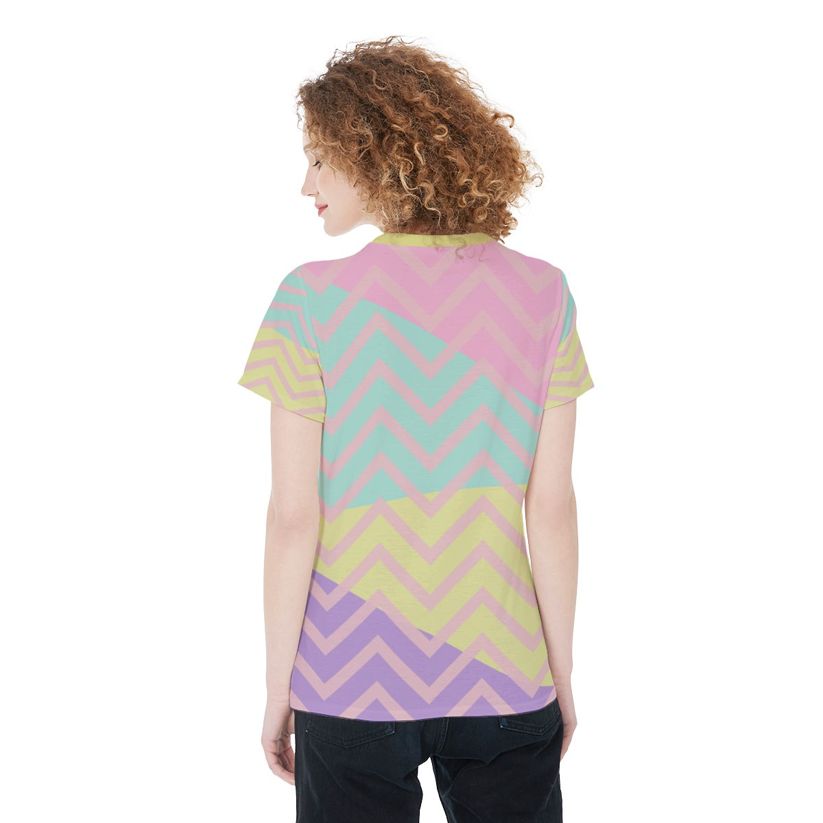 Pastel Smile / Round Neck T-Shirt