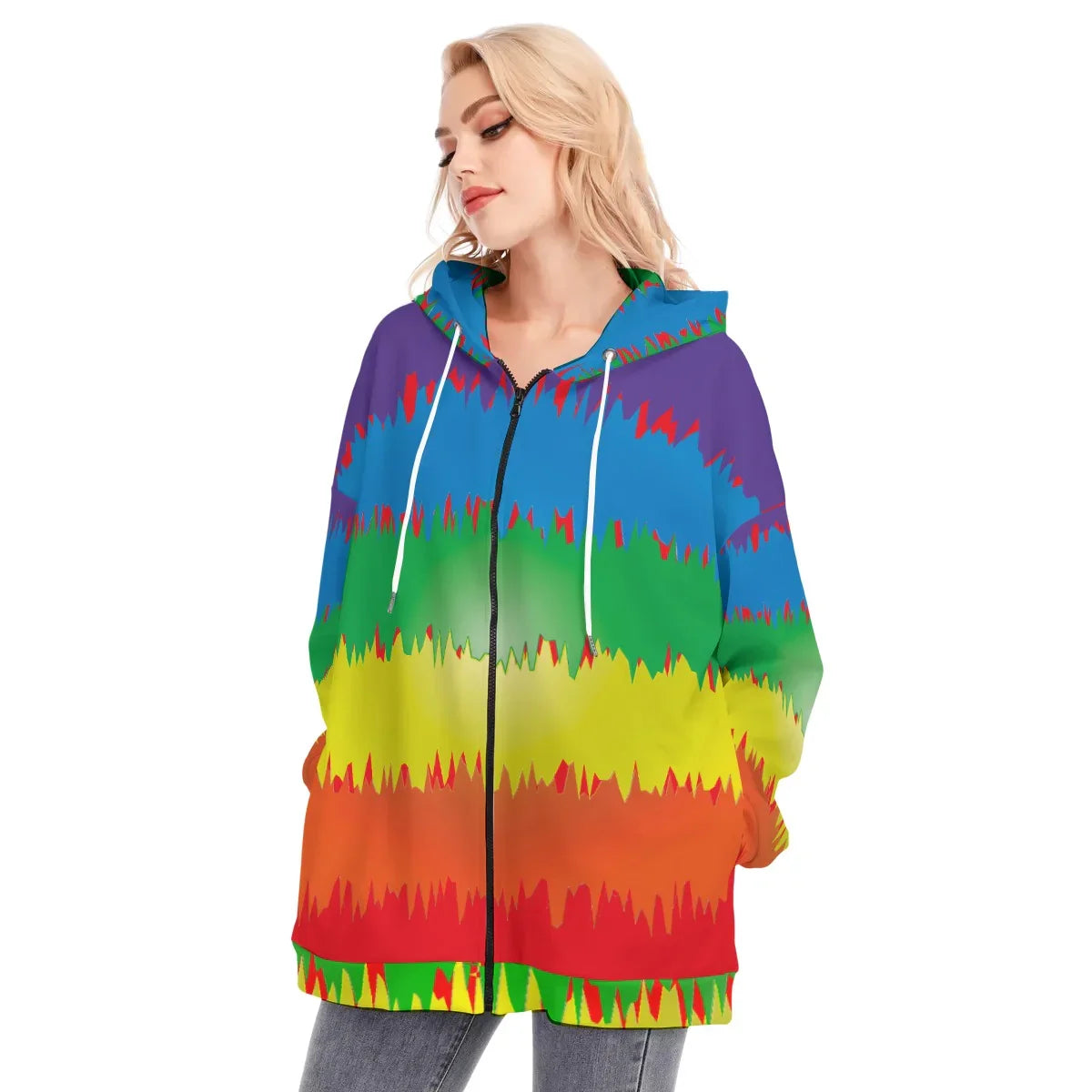 Rainbow Splash / Long Hoodie