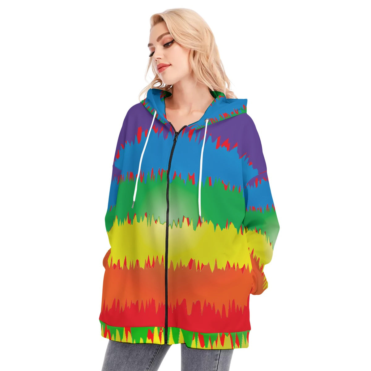 Rainbow Splash / Long Hoodie