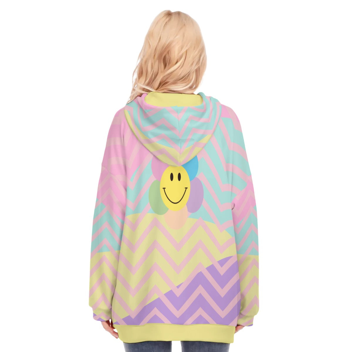 Pastel Smile  Long Hoodie