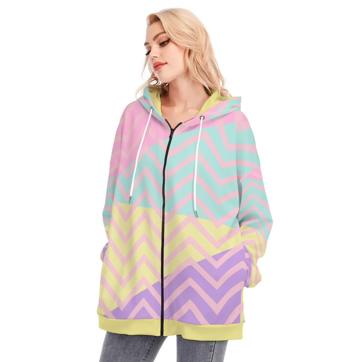 Pastel Smile  Long Hoodie