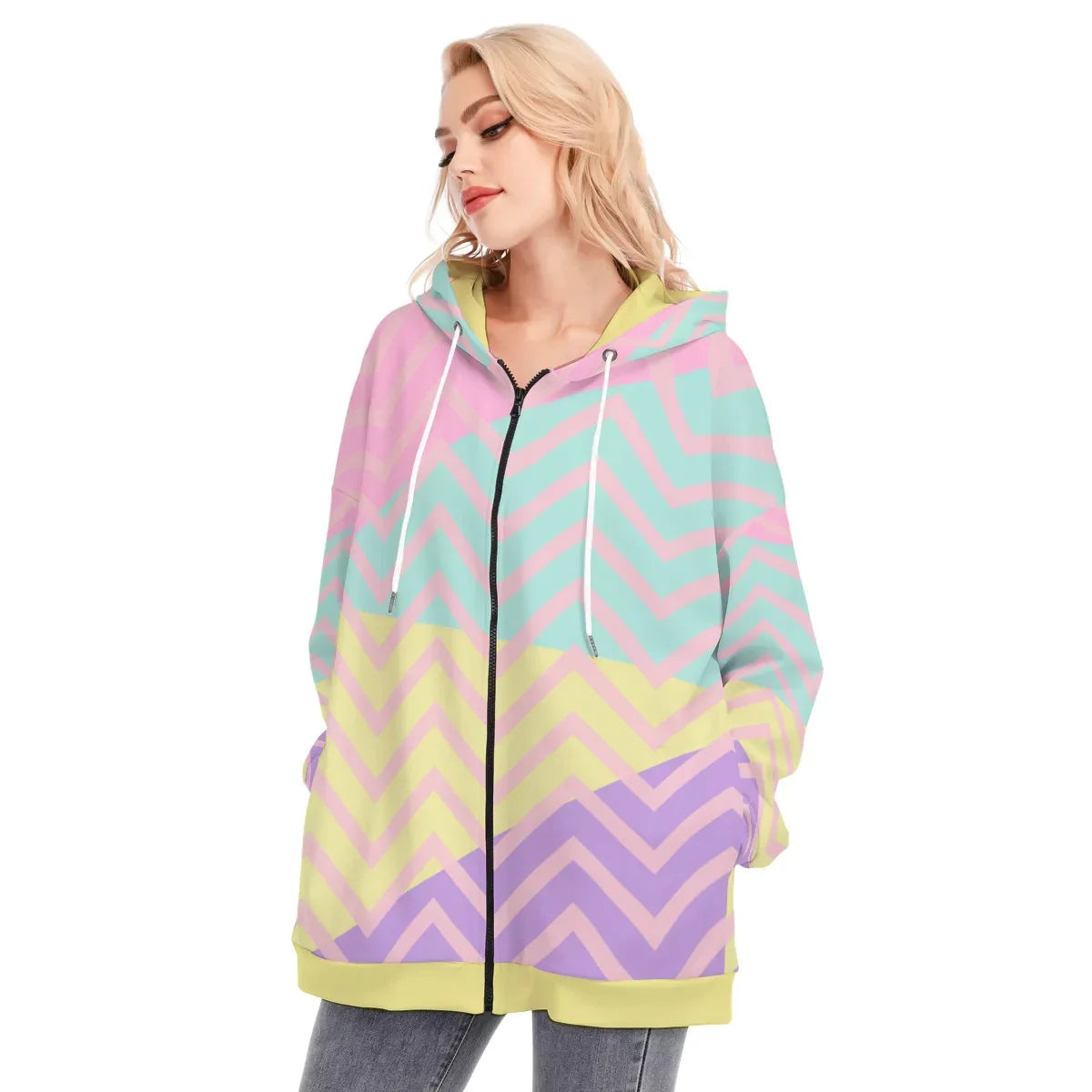 Pastel Smile  Long Hoodie