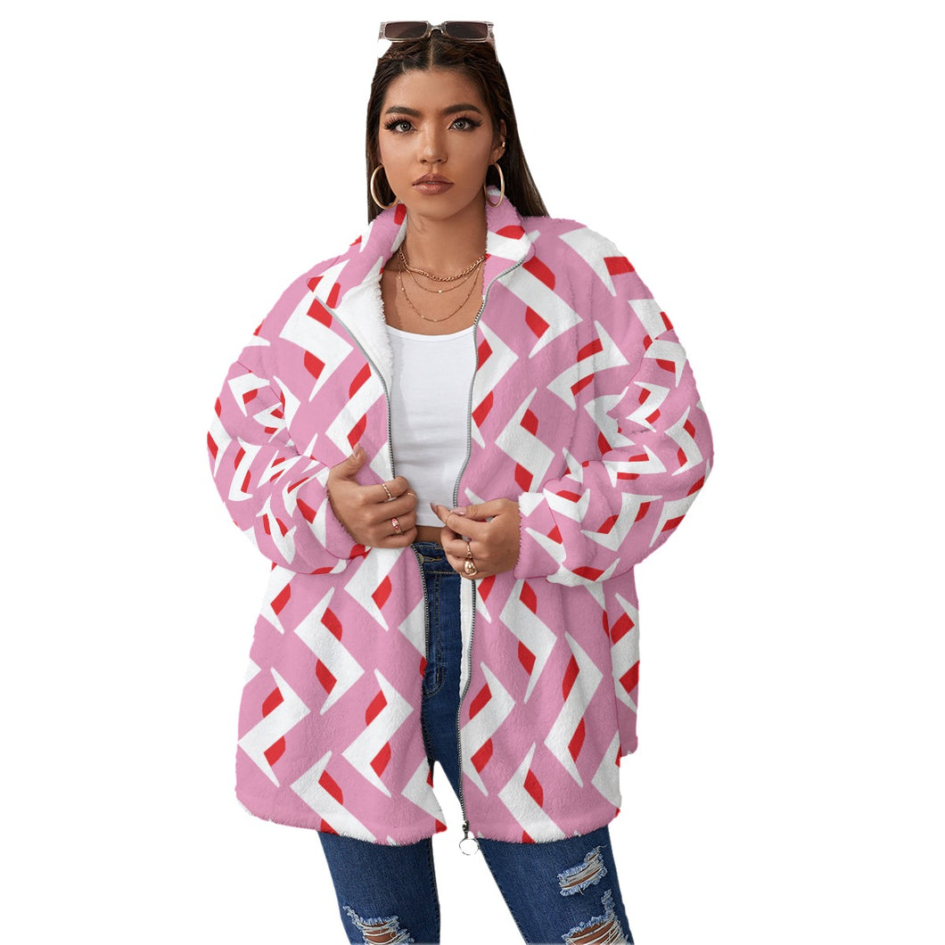 Ziggy / Oversized Plus Size Borg Fleece Coat