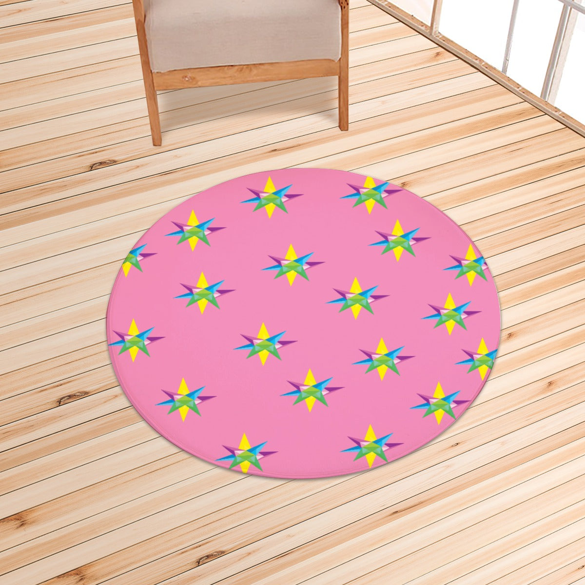 Star Pink Foldable Round Mat