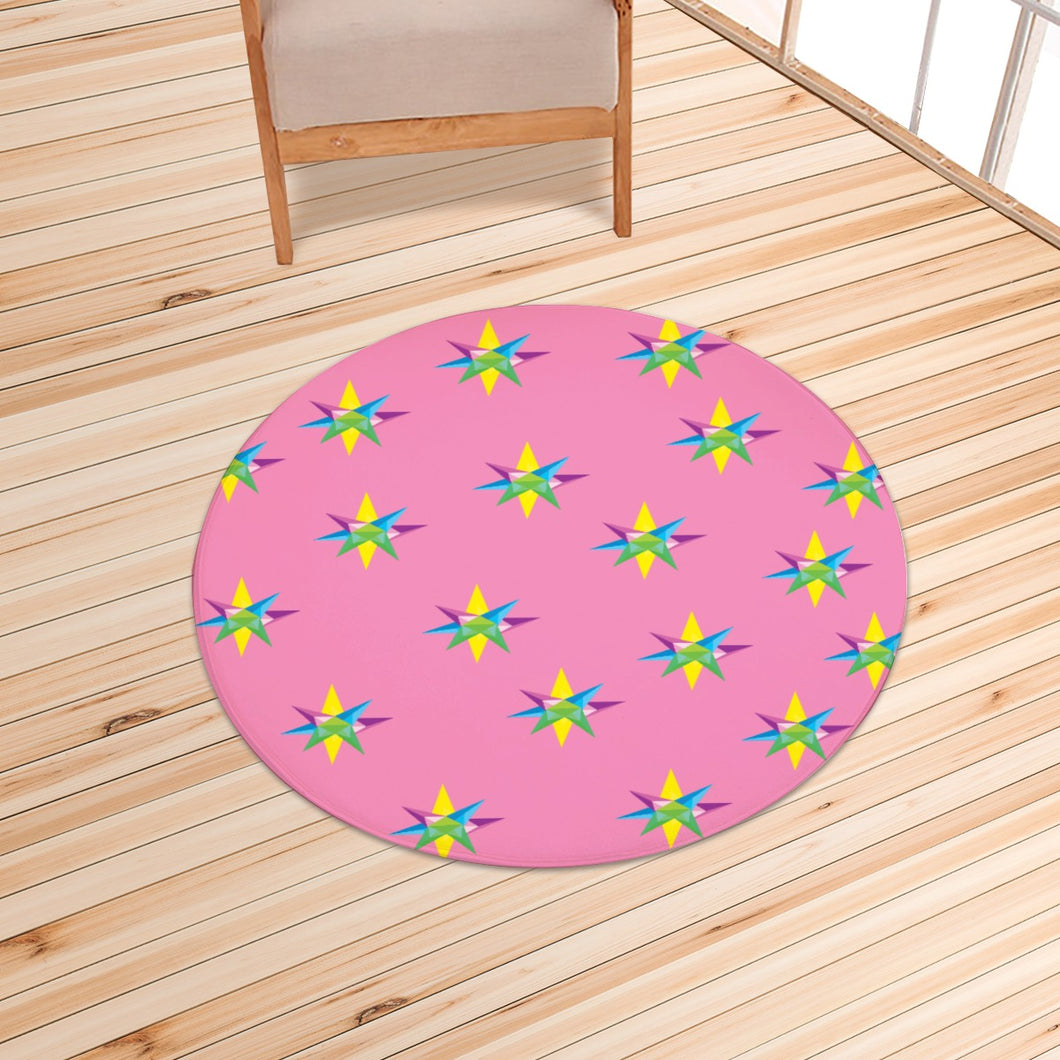 Star Pink / Foldable round mat