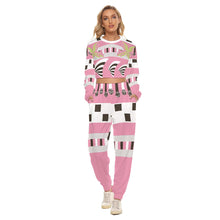Load image into Gallery viewer, Pink Racer / Crop Sweatshirt Suit
