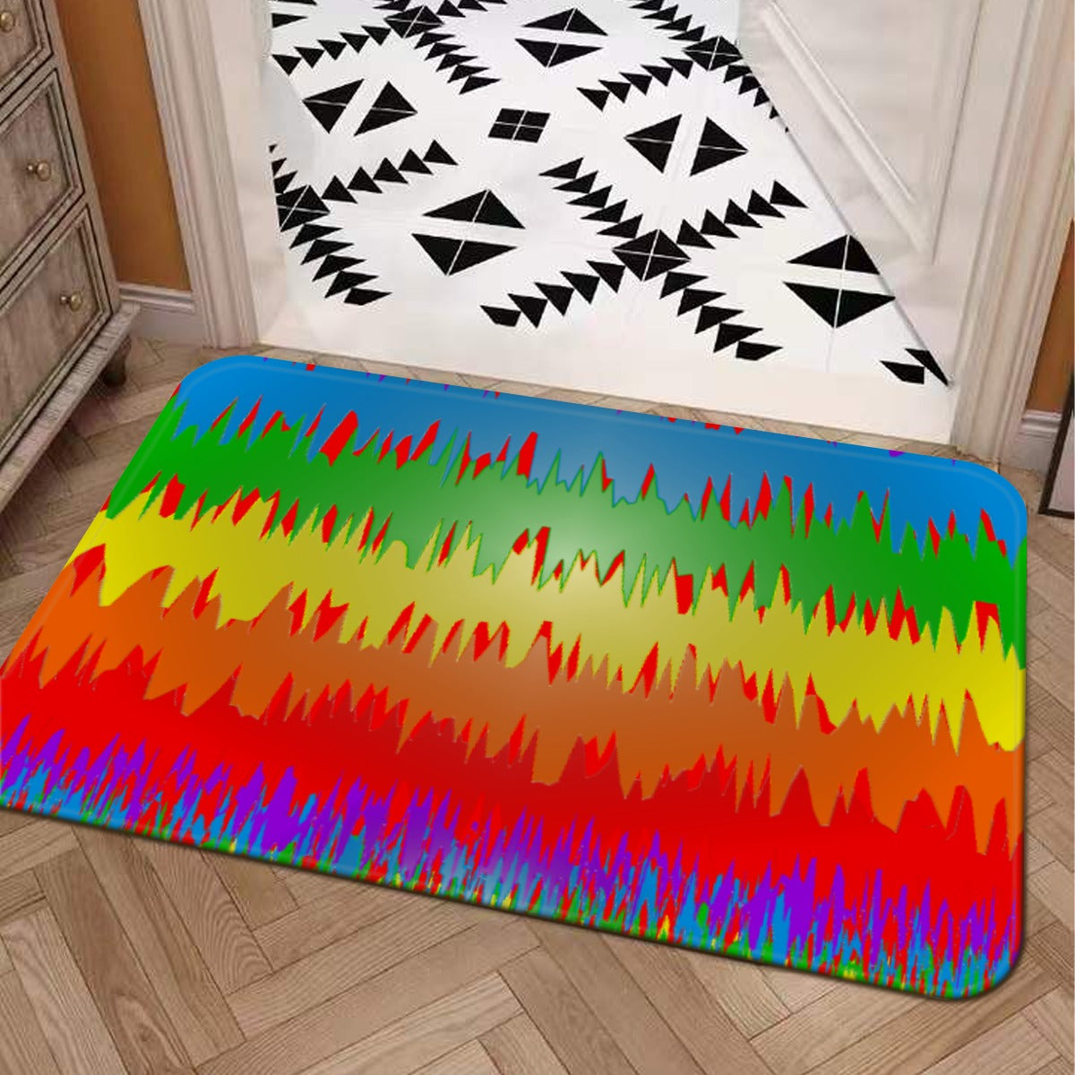 Rainbow Splash Door Mat