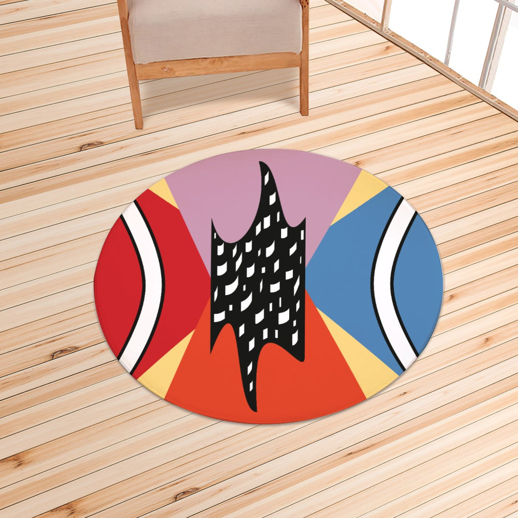 Color Block / Foldable round mat